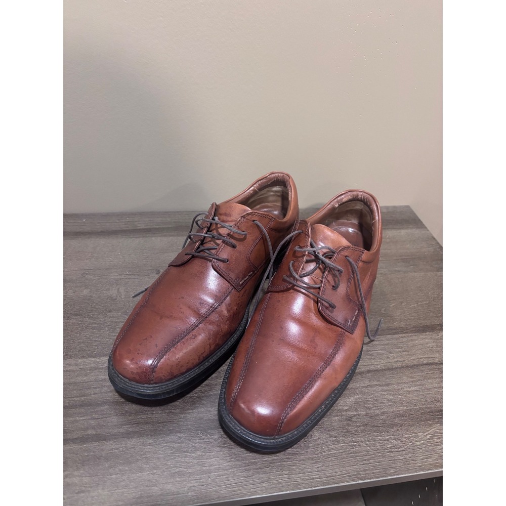 Johnston & Murphy XC4 Waterproof Tan Leather Oxford Shoes Mens 10 XW